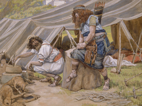 James Tissot - The Mess of Pottage | Джеймс Тиссо