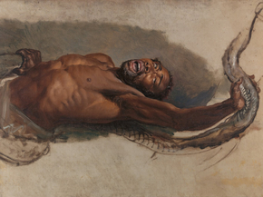 James Ward - Man Struggling with a Boa Constrictor | Джеймс Уорд