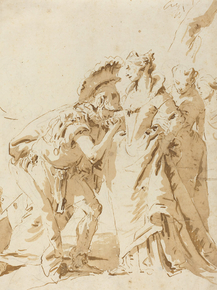 Giovanni Battista Tiepolo - The Meeting of Antony and Cleopatra | Джованни Баттиста Тьеполо