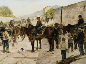 Giovanni Fattori - Esercitazioni militari | Джованни Фаттори Giovanni Fattori - Esercitazioni militari | Джованни Фаттори