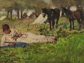 Giovanni Fattori - La lettera al campo | Джованни Фаттори Giovanni Fattori - La lettera al campo | Джованни Фаттори
