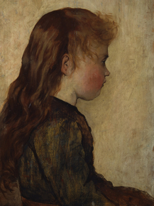 Giovanni Fattori - Red Cheeks. Gotine rosse. Portrait of a peasant girl | Джованни Фаттори Giovanni Fattori - Red Cheeks. Gotine rosse. Portrait of a peasant girl | Джованни Фаттори