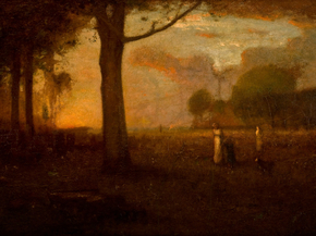 George Inness - Golden Sunset | Джордж Иннесс