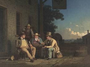 George Caleb Bingham - Canvassing for a Vote | Джордж Калеб Бингем