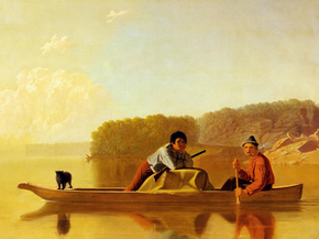 George Caleb Bingham - The Trappers' Return | Джордж Калеб Бингем