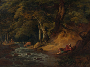 George Romney - Jaques and the Wounded Stag 'As You Like It | Джордж Ромни