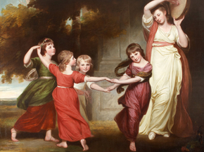 George Romney - The Gower Family The Children of Granville | Джордж Ромни