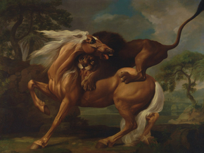 George Stubbs - A Lion Attacking a Horse | Джордж Стаббс
