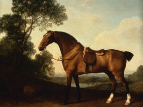 George Stubbs - A Saddled Bay Hunter | Джордж Стаббс