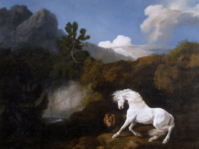 George Stubbs - Horse Frightened by a Lion | Джордж Стаббс