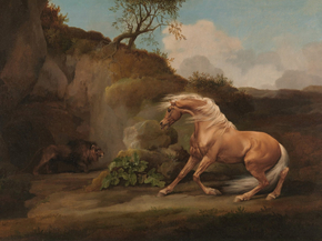 George Stubbs - Horse Frightened by a Lion | Джордж Стаббс
