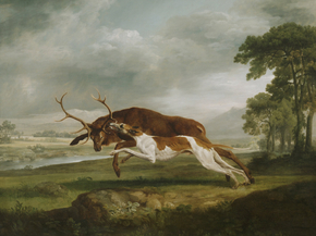 George Stubbs - Hound Coursing a Stag | Джордж Стаббс