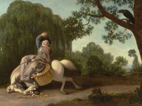 George Stubbs - The Farmer's Wife and the Raven | Джордж Стаббс
