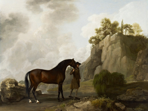 George Stubbs - The Marquess of Rockingham's Arabian Stallion | Джордж Стаббс