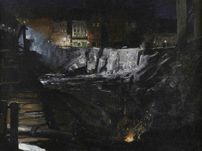 George Wesley Bellows - Excavation at Night | Джордж Уэсли Беллоуз George Wesley Bellows - Excavation at Night | Джордж Уэсли Беллоуз