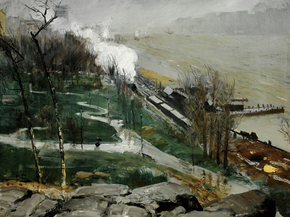 George Wesley Bellows - Rain on the River | Джордж Уэсли Беллоуз George Wesley Bellows - Rain on the River | Джордж Уэсли Беллоуз