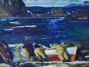 George Wesley Bellows - The Launching | Джордж Уэсли Беллоуз George Wesley Bellows - The Launching | Джордж Уэсли Беллоуз