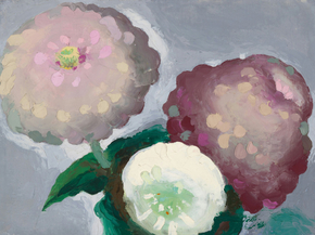 OKeeffe Georgia - 3 Zinnias | О'Кифф Джорджия
