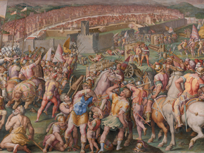 Giorgio Vasari - The storming of the fortress of Stampace in Pisa | Джорджо Вазари