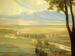 Diego Rivera - Avila Morning. The Ambles Valley | Диего Ривера