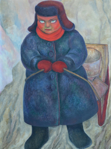 Diego Rivera - Russian boy with a sled | Диего Ривера