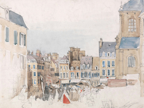 David Cox - A French Market Place | Дэвид Кокс David Cox - A French Market Place | Дэвид Кокс