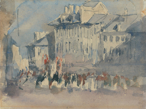 David Cox - A Religious Procession | Дэвид Кокс