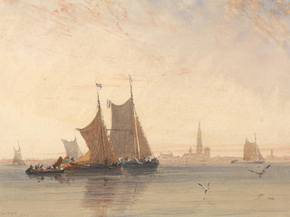 David Cox - Antwerp, Morning | Дэвид Кокс