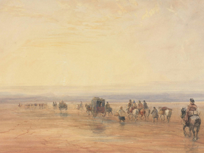 David Cox - Crossing Lancaster Sands | Дэвид Кокс