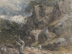 David Cox - Driving Sheep in a Rocky Landscape | Дэвид Кокс