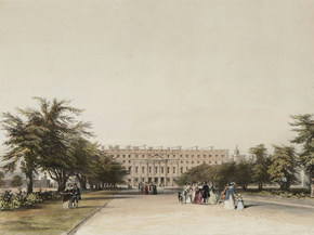 David Cox - East Front and Great Fountain Garden | Дэвид Кокс
