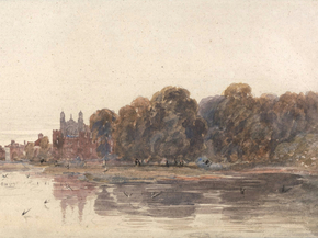 David Cox - Eton from the Thames | Дэвид Кокс