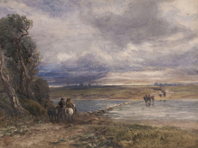 David Cox - Fording the Stream | Дэвид Кокс