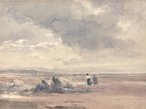 David Cox - On Lancaster Sands, Low Tide | Дэвид Кокс