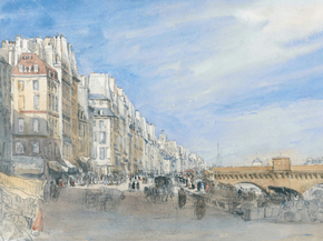 David Cox - Pont Neuf from the Quai de lEcole, Paris | Дэвид Кокс