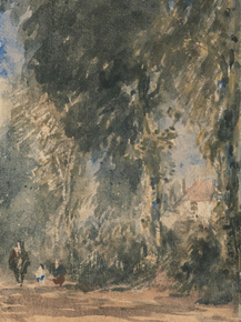 David Cox - The Abbey Gates Looking to Greenfield House | Дэвид Кокс