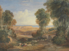 David Cox - The Junction of the Severn and the Wye with Chepstow | Дэвид Кокс