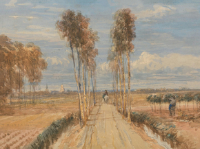 David Cox - The Poplar Avenue, after Hobbema | Дэвид Кокс
