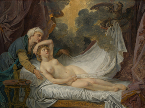 Jean-Baptiste Greuze - Aegina Visited by Jupiter | Жан-Батист Грёз