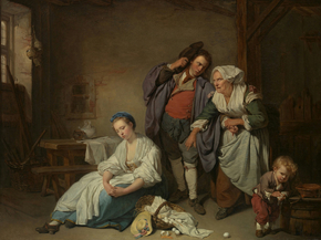 Jean-Baptiste Greuze - Broken Eggs | Жан-Батист Грёз