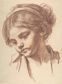Jean-Baptiste Greuze - Childs Head | Жан-Батист Грёз
