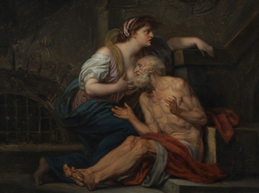 Jean-Baptiste Greuze - Cimon and Pero | Жан-Батист Грёз
