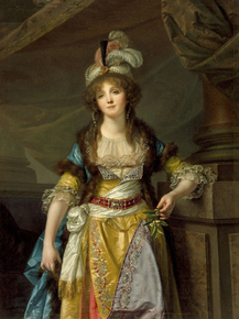 Jean-Baptiste Greuze - Portrait of a Lady in Turkish Fancy Dress | Жан-Батист Грёз