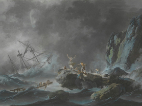 Jean Pillement - A Shipwreck in a Storm | Жан-Батист Пильман Jean Pillement - A Shipwreck in a Storm | Жан-Батист Пильман