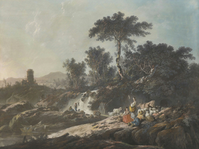 Jean Pillement - Shepherds Resting by a Stream | Жан-Батист Пильман Jean Pillement - Shepherds Resting by a Stream | Жан-Батист Пильман