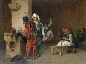 Jean-Leon Gerome - Cafe House, Cairo. Casting Bullets | Жан-Леон Жером Jean-Leon Gerome - Cafe House, Cairo. Casting Bullets | Жан-Леон Жером