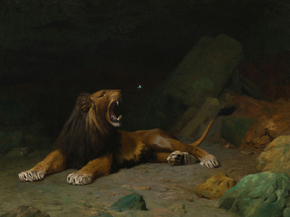Jean-Leon Gerome - Lion Snapping at a Butterfly | Жан-Леон Жером Jean-Leon Gerome - Lion Snapping at a Butterfly | Жан-Леон Жером