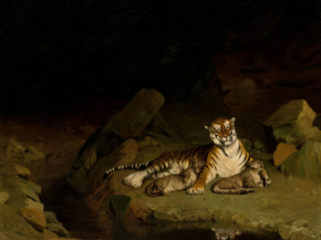 Jean-Leon Gerome - Tiger and Cubs | Жан-Леон Жером Jean-Leon Gerome - Tiger and Cubs | Жан-Леон Жером