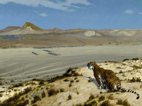 Jean-Leon Gerome - Tiger on the Watch | Жан-Леон Жером Jean-Leon Gerome - Tiger on the Watch | Жан-Леон Жером