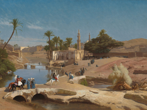 Jean-Leon Gerome - View of Medinet El-Fayoum | Жан-Леон Жером Jean-Leon Gerome - View of Medinet El-Fayoum | Жан-Леон Жером